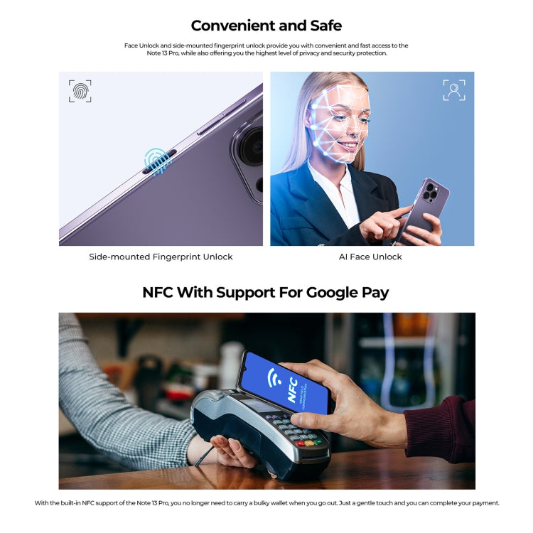 HOTWAV Note 13 Pro, Side Fingerprint Identification, 6.6 inch Android 13 UMS9230 T606 Octa Core up to 1.6GHz, Network: 4G, NFC, OTG, 8GB+256GB HOTWAV Note 13 Pro, Side Fingerprint Identification, 6.6 inch Android 13 UMS9230 T606 Octa Core up to 1.6GHz, Network: 4G, NFC, OTG, 8GB+256GB